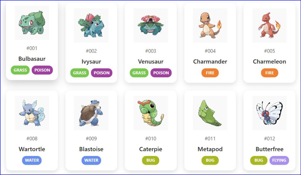 Pokemon Characters All Pokémon (1-1025) | Random Pokémon Generator